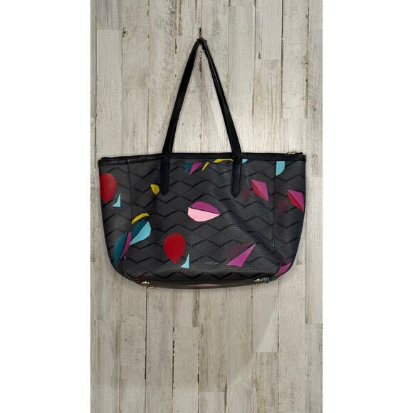 Fossil Sydney Tote Bag Geometric Multicolor‎ Design Women's Handbag - Picture 2 of 5